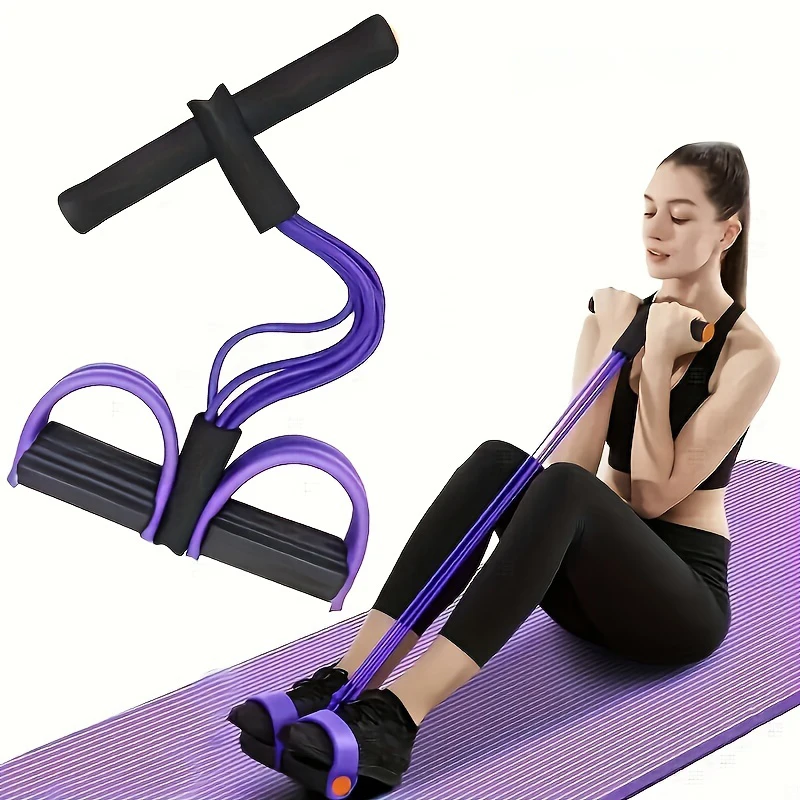 Tendeur à six tubes avec pédale, renforcement abdominal et aide aux sit-ups